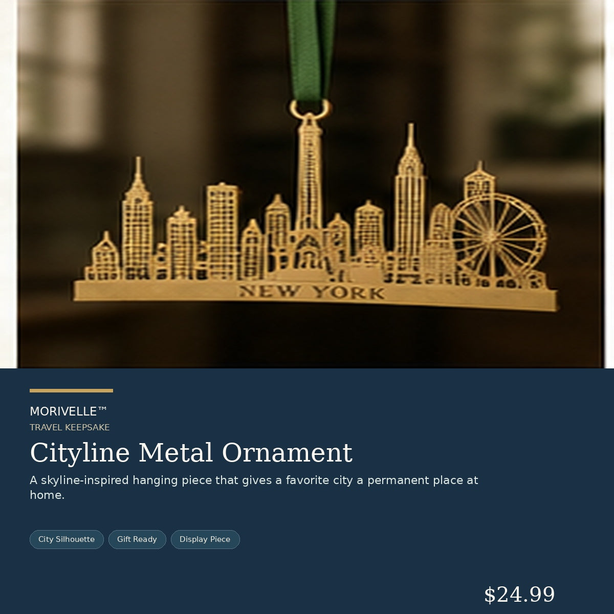Cityline Metal Ornament