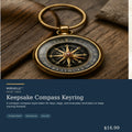 Keepsake Compass Keyring